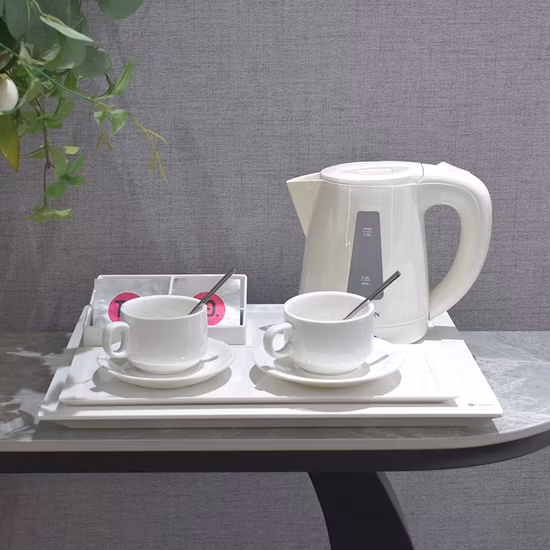 Hervidor eléctrico de plástico inalámbrico para hotel