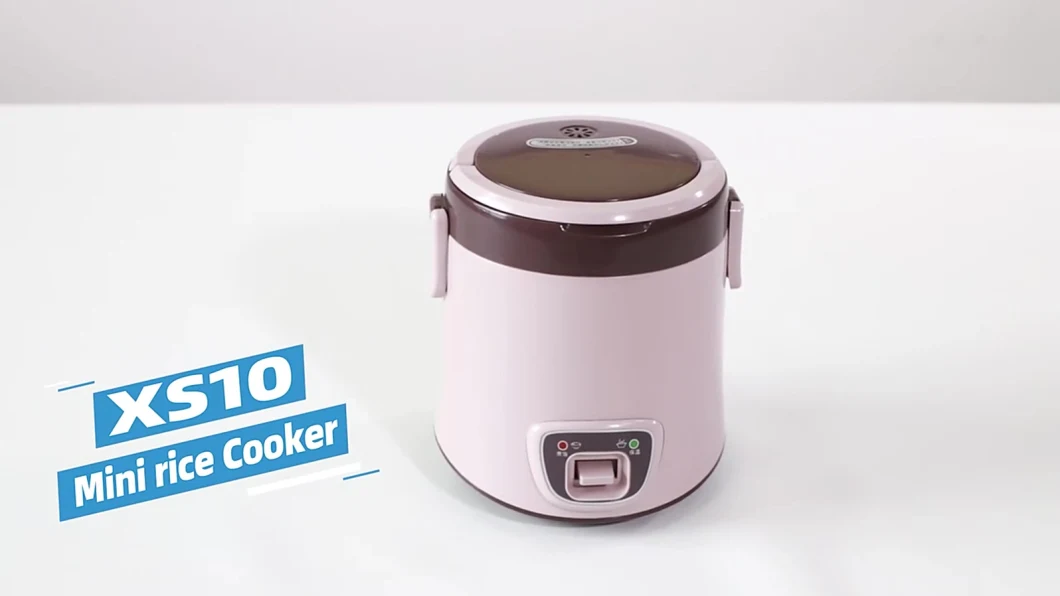 Pink and Brown Color plastic Mini Rice Cooker