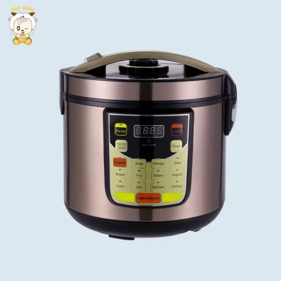 Cocina eléctrica nacional de acero inoxidable de bajo precio, gran capacidad, 5L, olla arrocera, tambor eléctrico, olla arrocera