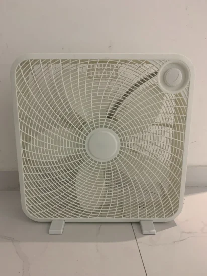 Ventiladores de circulación de aire livianos Venta al por mayor Ventilador de caja UL blanco de 110 V con configuraciones de 3 velocidades de 20 pulgadas